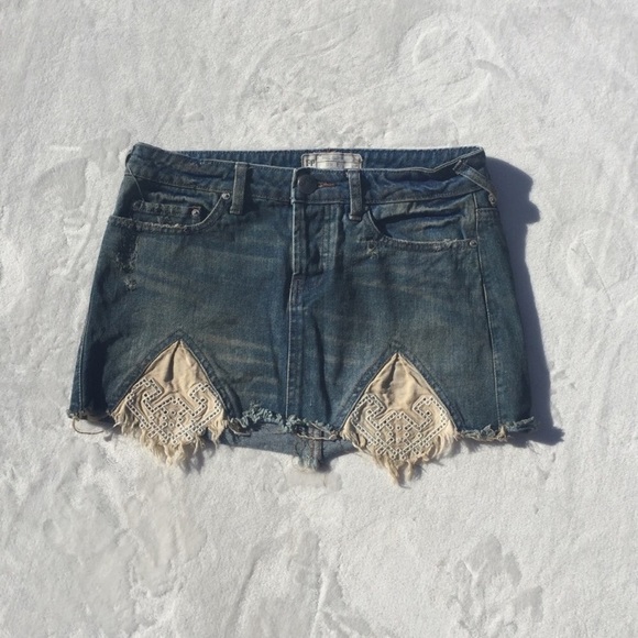 Free People Dresses & Skirts - Free people jean skirt